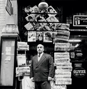  Tony Abbro, newsagent, Old Compton Street, December 1960. Photograph: John Deakin. Copyright 2014 John Deakin Archive